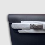 Hermes Garden Kelly Depeches 25 Pouch Silver Hardware Black For Men - 25.4cm/10in - Image 5