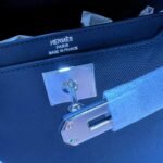 Hermes Garden Kelly Depeches 25 Pouch Silver Hardware Black For Men - 25.4cm/10in - Image 9