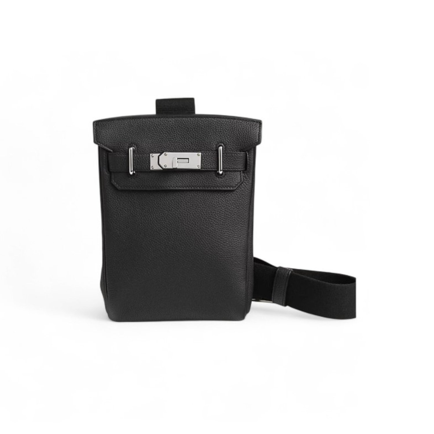 hermes-hac-a-dos-pm-backpack-1-1.jpg Hermes Hac A Dos PM Backpack Noir For Men 7.1in/18cm H083589CK89 - Image 1