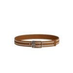 Hermes Half Cod Riviera 38 Reversible Leather Belt 38mm Ecru/Beige H011767UKAA085