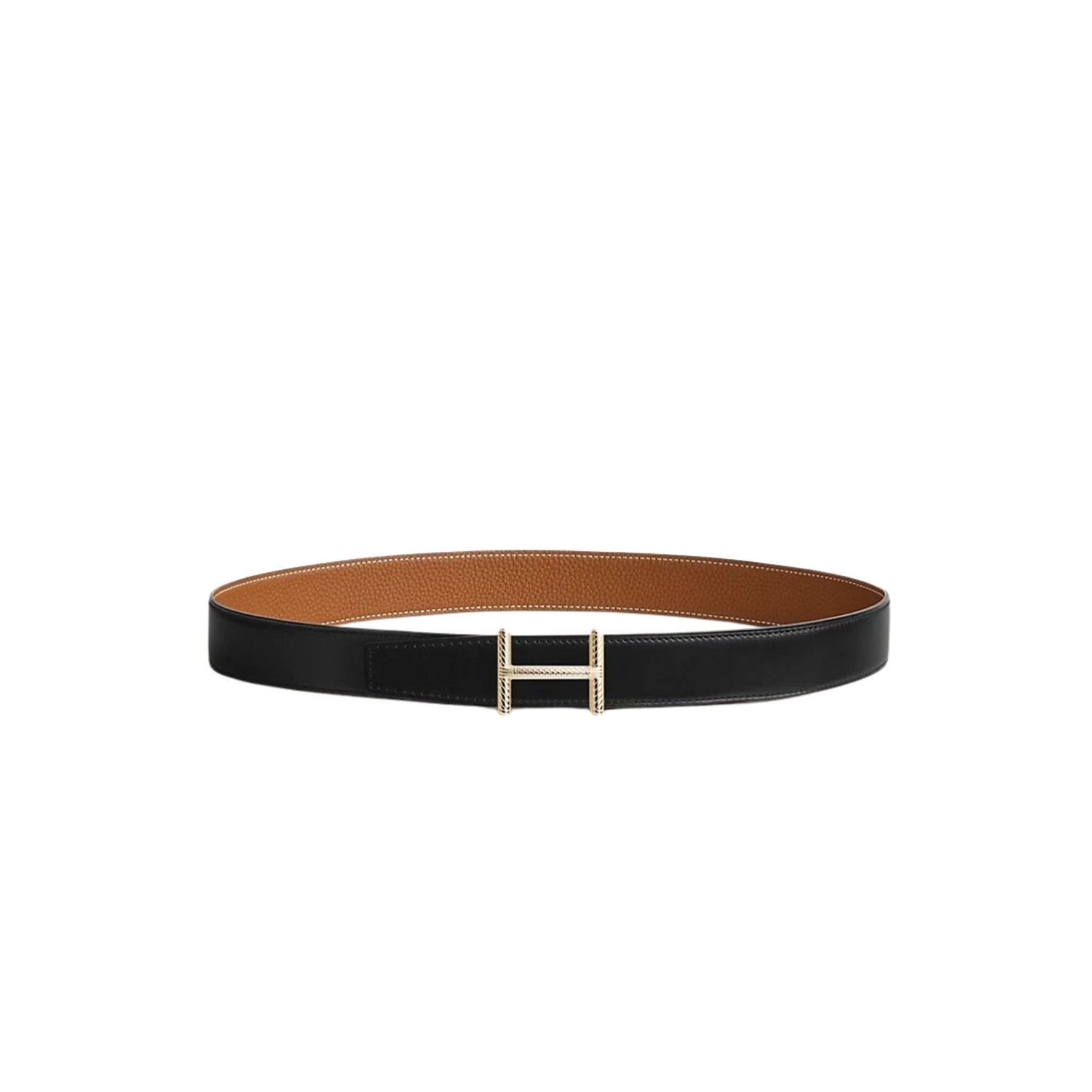 hermes-hisseo-belt-buckle-and-reversible-leather-strap-32mm.jpg Hermes Hisseo Belt Buckle And Reversible Leather Strap 32 mm Noir/Brown H073967CAAA075 - Image 1