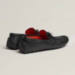 Hermes Irving Loafers Noir For Men H141251ZH02390 - Image 4