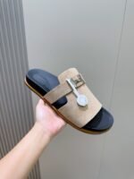 Hermes Jaures Sandals Grayish For Men - Image 5