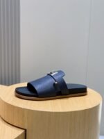 Hermes Jaures Sandals Navy Blue For Men - Image 5