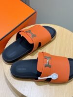 Hermes Jaures Sandals Orange For Men - Image 7