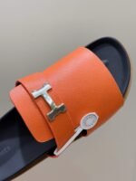 Hermes Jaures Sandals Orange For Men - Image 8