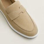 Hermes Job Loafers Beige For Men H252843ZAVD390 - Image 4