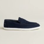 Hermes Job Loafers Marine For Men H242935ZAI2390 - Image 3