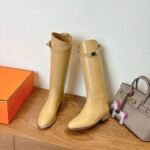Hermes Jumping Boot Beige Natura For Women H251353Z BA365 - Image 8