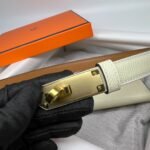 Hermes Kelly Pocket 18 Belt Craie - Image 5
