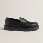 Hermes Klement Loafers Noir For Men H251998ZA01400 - Image 3
