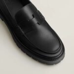 Hermes Klement Loafers Noir For Men H251998ZA01400 - Image 4