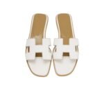 Hermes Oran Sandal Ivory For Women, Women's Shoes H021056Z