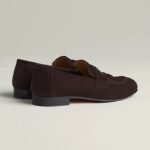 Hermes Paris Loafers Marron Ebene For Men H192437ZAME405 - Image 3