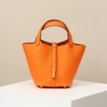 Hermes Picotin Lock 18 Bag Orange For Women 7.1in/18cm - Image 3