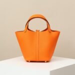 Hermes Picotin Lock 18 Bag Orange For Women 7.1in/18cm - Image 5