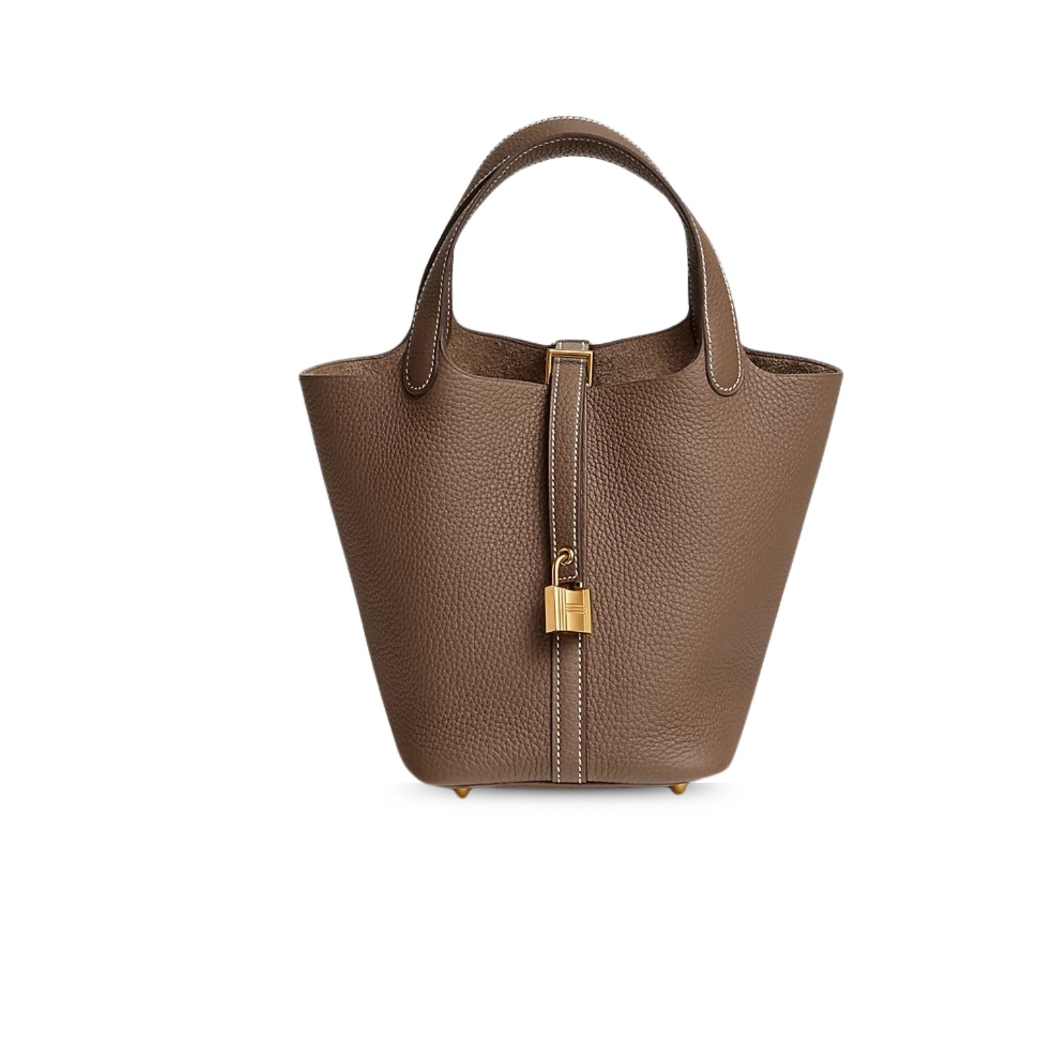 hermes-picotin-lock-18-brown.jpg Hermes Picotin Lock 18 Bag Brown For Women 7.1in/18cm H056289CC18 - Image 1