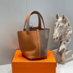 Hermes Picotin Lock 18 Bag Grey/Brown For Women 7.1in/18cm - Image 6