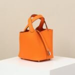 Hermes Picotin Lock 18 Bag Orange For Women 7.1in/18cm - Image 4