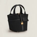 Hermes Picotin Lock 18 Pocket Top Handle Bag 7.1in/ 18cm Noir Gold Hardware For Women H083189CCAA - Image 3