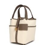 Hermes Picotin Lock 18 Pocket Top Handle Bag 7.1in/ 18cm Etoupe Gold Hardware For Women H083189CCAX - Image 3