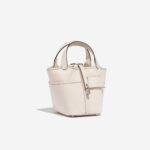 Hermes Picotin Lock 18 Pocket Top Handle Bag 7.1in/ 18cm White Silver Hardware For Women - Image 3