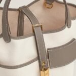 Hermes Picotin Lock 18 Pocket Top Handle Bag 7.1in/ 18cm Etoupe Gold Hardware For Women H083189CCAX - Image 6