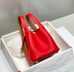 Hermes Picotin Lock 18 Bag Brown/Red For Women 7.1in/18cm - Image 9