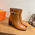 Hermes Saint Germain Ankle Boots Naturel For Women H202257Z A3350 - Image 3
