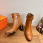 Hermes Saint Germain Ankle Boots Naturel For Women H202257Z A3350 - Image 4