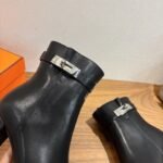 Hermes Saint Germain Ankle Boots Noir For Women H182102Z 02340 - Image 5