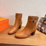 Hermes Saint Germain Ankle Boots Naturel For Women H202257Z A3350 - Image 5