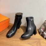 Hermes Saint Germain Ankle Boots Noir For Women H182102Z 02340 - Image 7