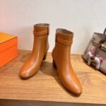 Hermes Saint Germain Ankle Boots Naturel For Women H202257Z A3350 - Image 7
