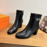 Hermes Saint Germain Ankle Boots Noir For Women H182102Z 02340 - Image 8