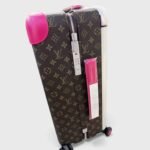 Louis Vuitton Horizon 55 Suitcase 21.7in/ 55cm Brown/ Pink Silver Hardware M46780 - Image 4
