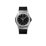 Hublot Classic Fusion Watch Black Strap Matte Black Dial 42mm For Men 542.NX.1171.RX