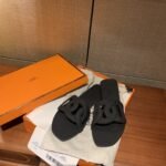 Hermes Aloha Sandal Black For Women, Women's Shoes H201157Z 02340 - Image 7