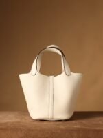 Hermes Picotin Lock 18 Cream Bag For Women, Women's Handbags 7.1in/18cm - Image 4
