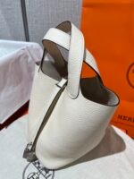 Hermes Picotin Lock 18 White Bag For Women, Women's Handbags 7.1in/18cm - Image 2