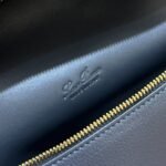 Loro Piana Extra Pocket L27 Top Handle Bag 10.6in/ 27cm Navy Blue Gold Hardware For Women FAN4043 W000 - Image 3