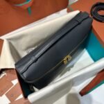 Loro Piana Extra Pocket L27 Top Handle Bag 10.6in/ 27cm Navy Blue Gold Hardware For Women FAN4043 W000 - Image 6