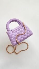 Chanel Kelly Bag Purple For Women 7.8in/19cm - Image 6