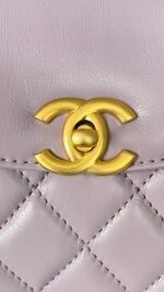 Chanel Kelly Bag Purple For Women 7.8in/19cm - Image 2