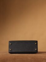 Hermes Kelly Epsom Gold Tone Lock Bag Black For Women 9,8in/25cm - Image 5