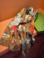 Gucci Flora Scarf Floral Pattern 200cm/79in For Women - Image 9