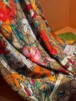 Gucci Flora Scarf Floral Pattern 200cm/79in For Women - Image 7