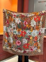 Gucci Flora Scarf Floral Pattern 200cm/79in For Women - Image 3