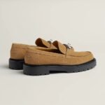 Hermes Icone Loafers Brun Fume For Men H242908ZAE5410 - Image 4