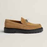 Hermes Icone Loafers Brun Fume For Men H242908ZAE5410 - Image 3